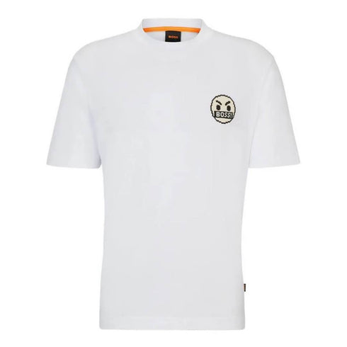 CAMISETA BLANCA TEGLITCH LOGO BOSS